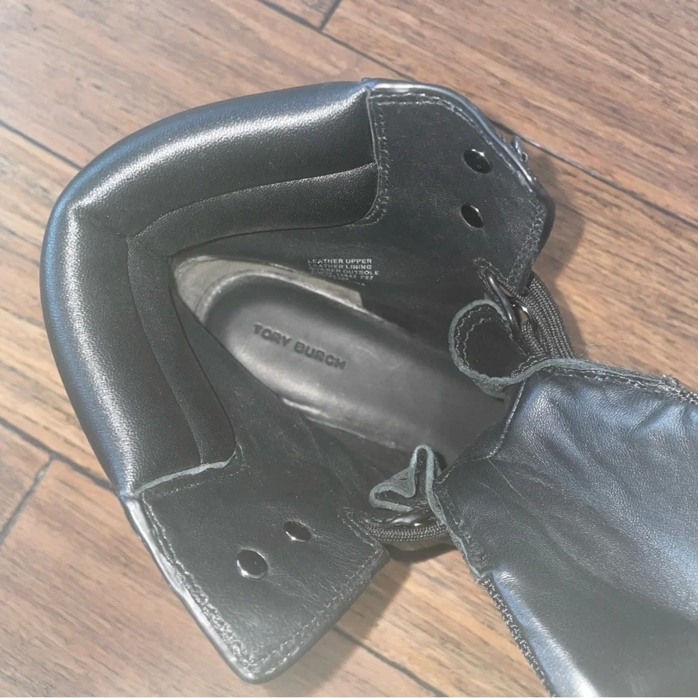 Tory Burch combat boots moto boots ankle boot Miller Lug Hiker boot chunky boots - Picture 12 of 16